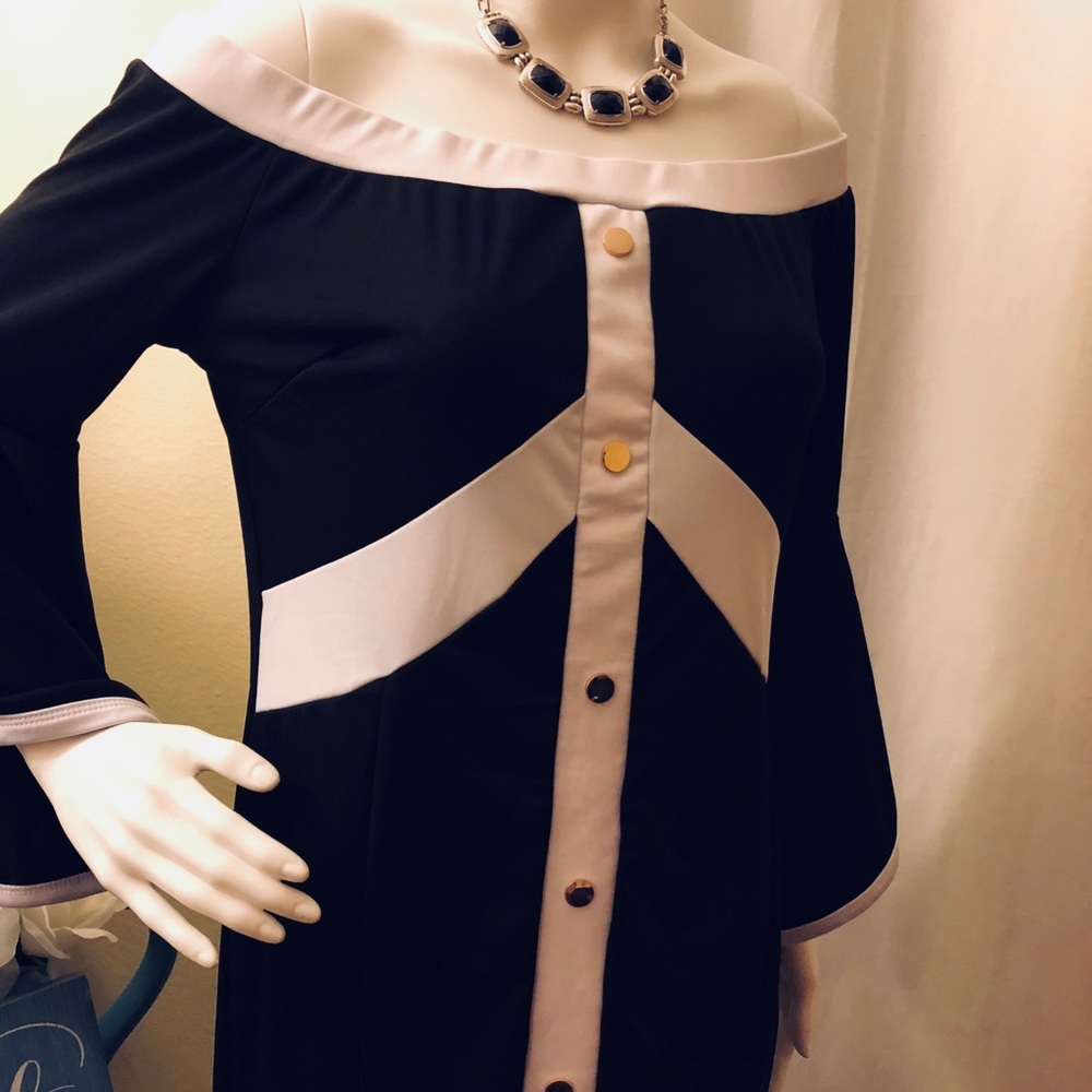 NWOT B&W dress